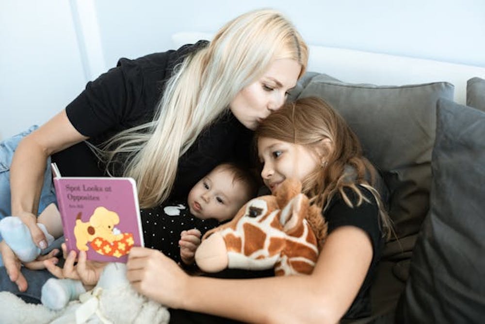 Reading to baby